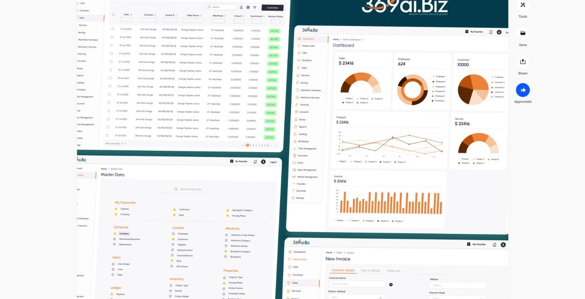 369 ai ERP dashboard